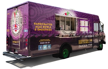 The Buoy Bowls Açaí Bowls and Smoothies Purple Food Truck
