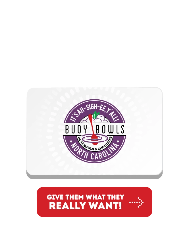 Buoy Bowls Gift Cards for the Holidays!