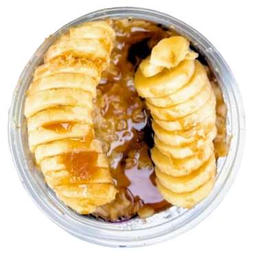 Oatmeal Bowl Number 1 - Oatmeal, bananas, brown sugar, and organic honey