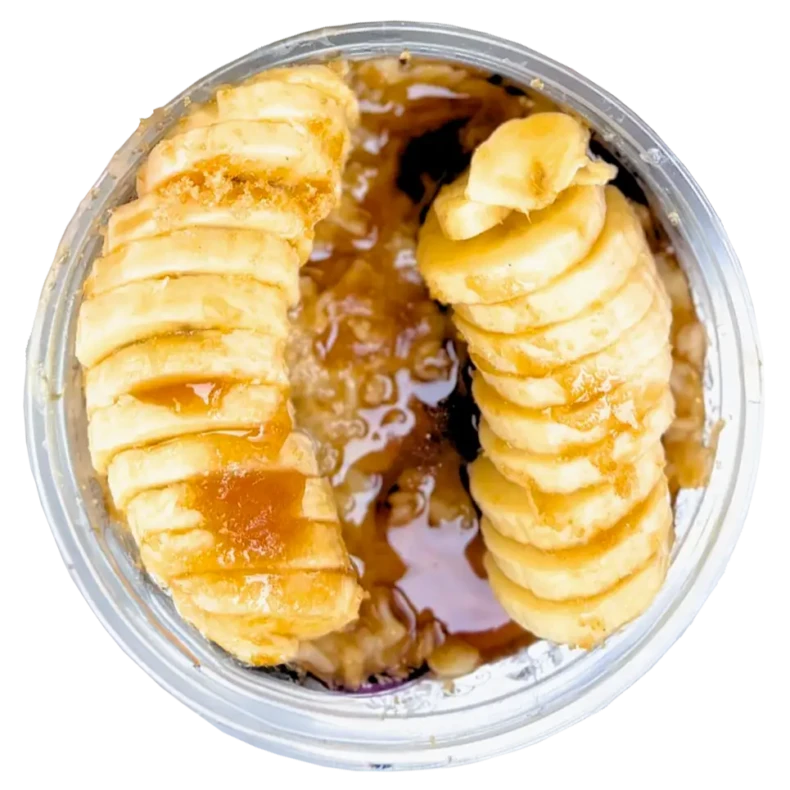 Oatmeal Bowl Number 1 - Oatmeal, bananas, brown sugar, and organic honey